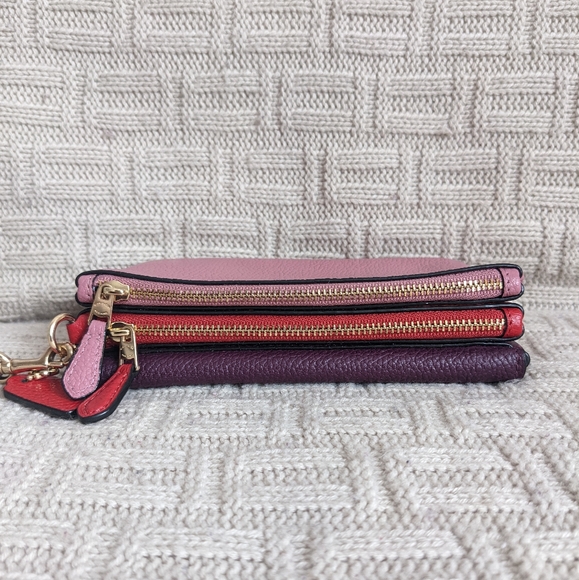 SOLD - Coach Small Triple Wristlet in Colorblock - EUC - Picture 13 of 15